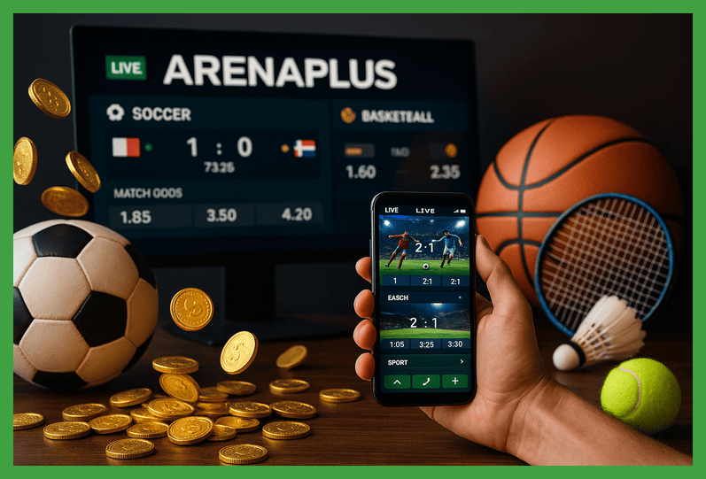 Apostas esportivas no cassino online ARENAPLUS